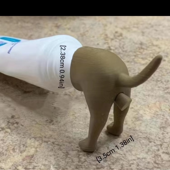 NWT 1pc Poop Dog Butt Toothpaste Caps - Picture 3 of 10